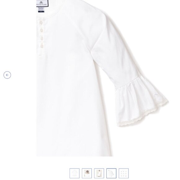 Lovely Petite Plume 100% Cotton Arabella Nightgown - Picture 4 of 10